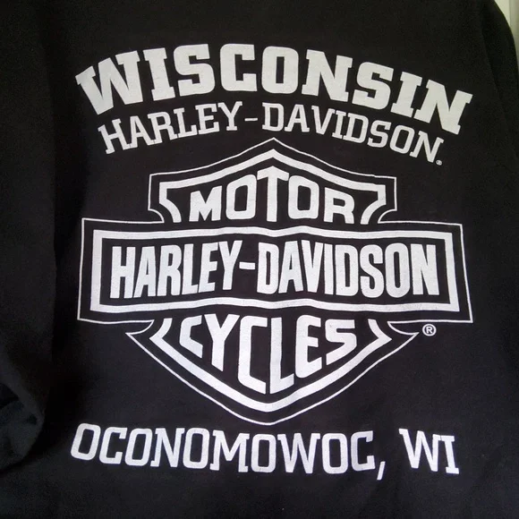 Harley-Davidson Black and White Eagle T-shirt 2XL - Picture 5 of 7